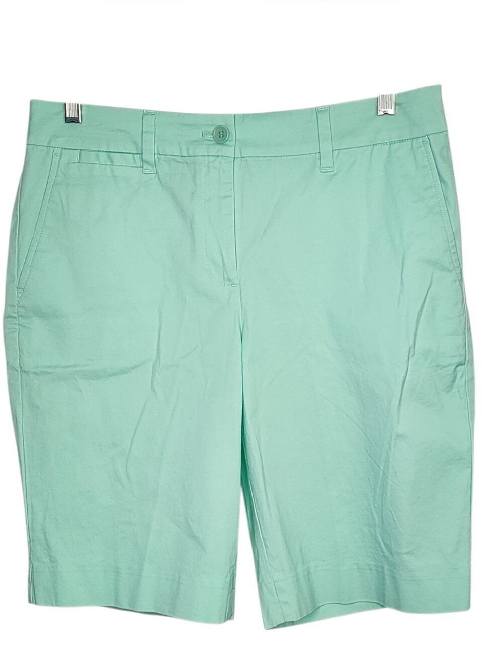 Talbots New With Tag Perfect Shorts 10.5” Size 8 Chino Stretch Mint Green